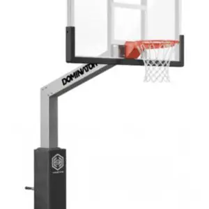 Adjustable freestanding basketball hoop with backboard