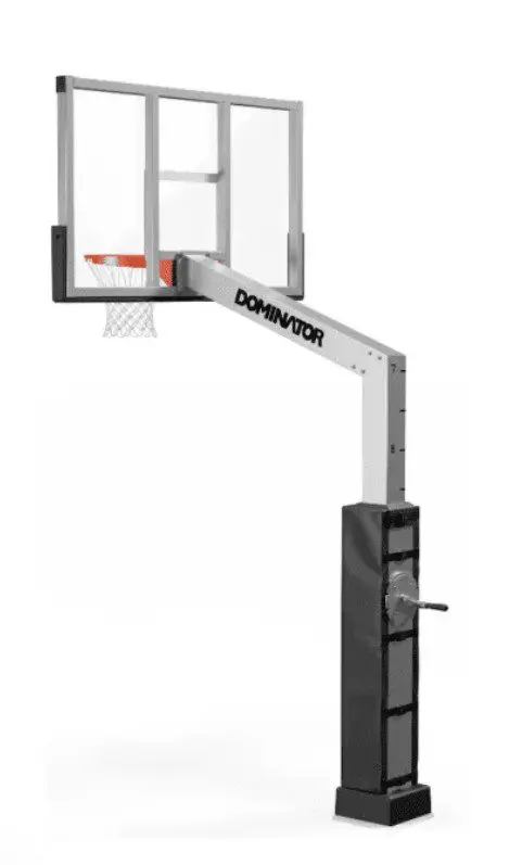 Adjustable freestanding basketball hoop and backboard