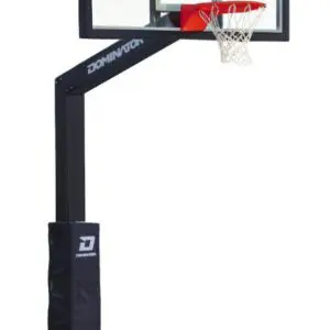 Basketball hoop with glass backboard