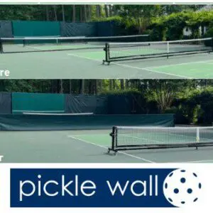 Pickle Wall installation before and after
