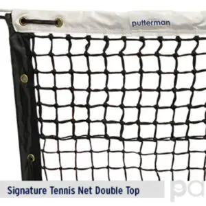Putterman signature tennis net close-up
