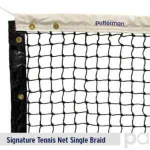 Putterman signature single braid tennis net